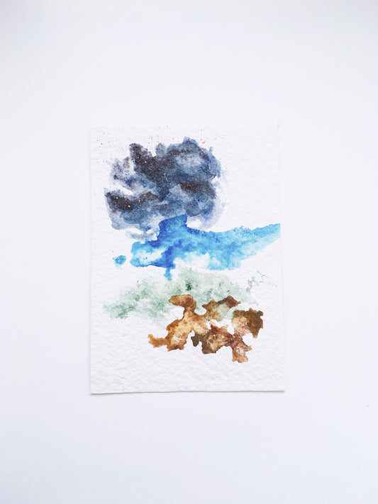 Earth, Sea, Sky | No. 2 - Original Abstract Watercolor Painting