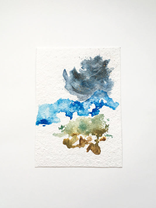Earth, Sea, Sky | No. 3 - Original Abstract Watercolor Painting