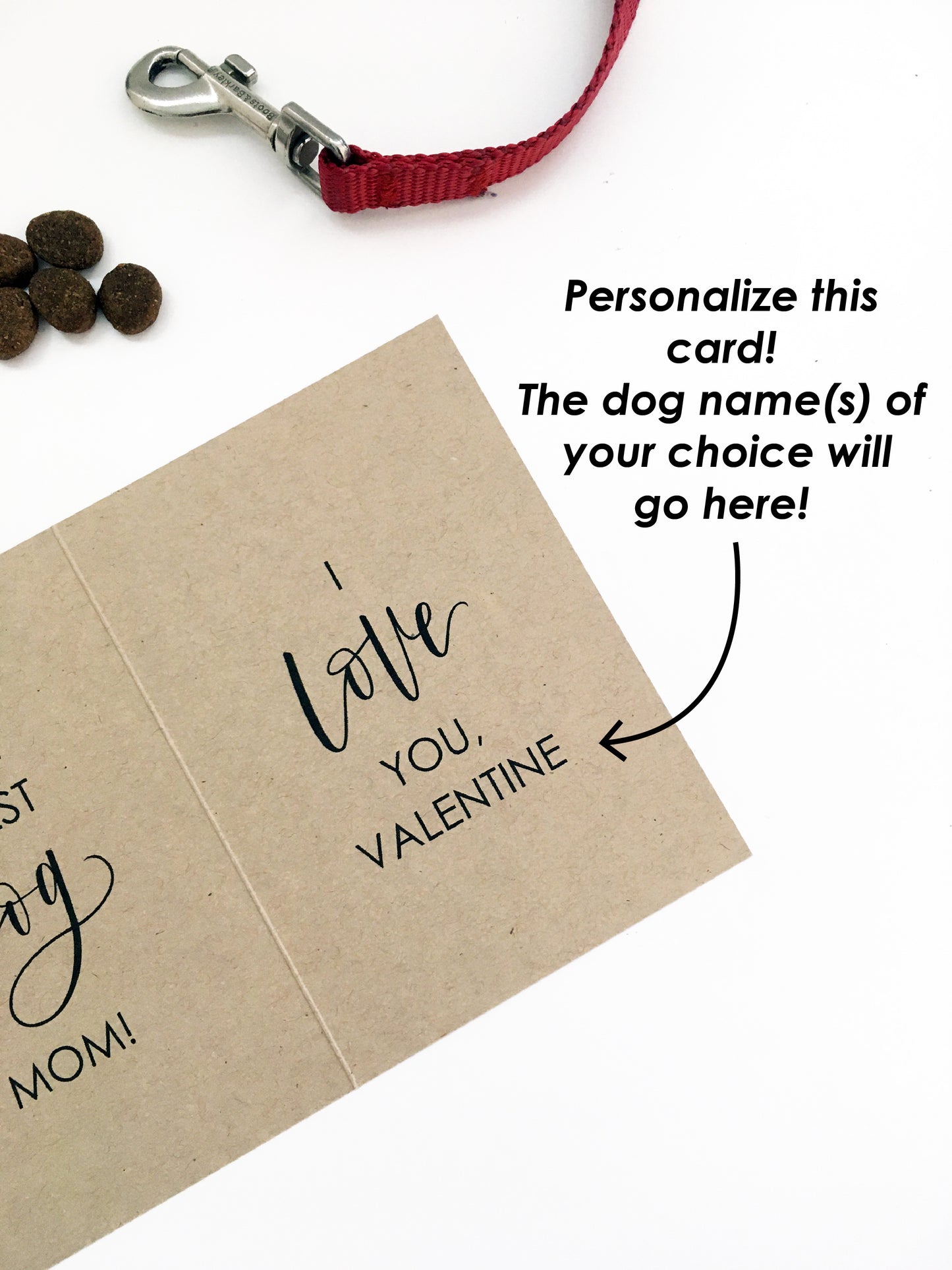 Personalized Best Dog Mom Card, Customize With Your Pet's Names