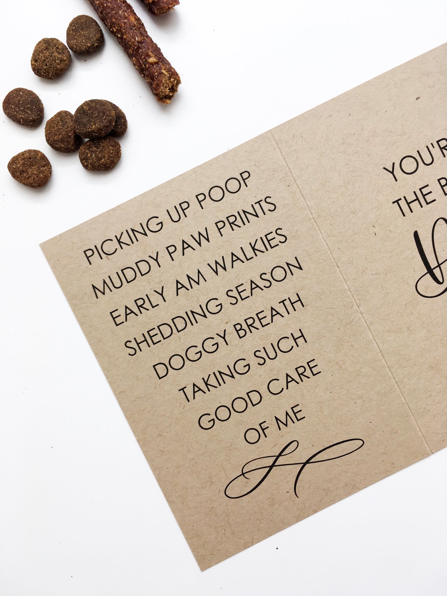 Personalized Best Dog Dad Card, Customize With Your Pet's Names