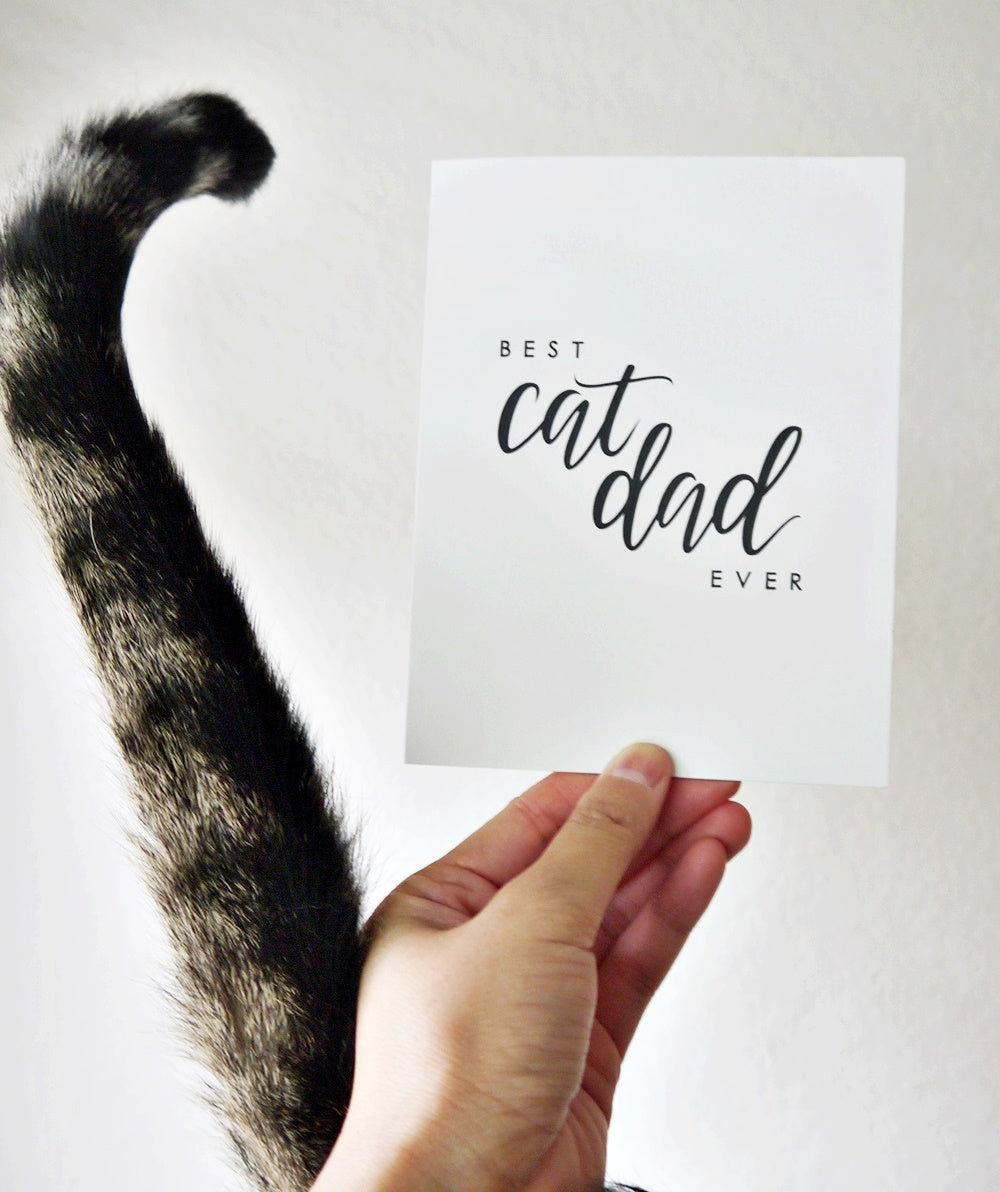 Best Cat Dad Ever Card