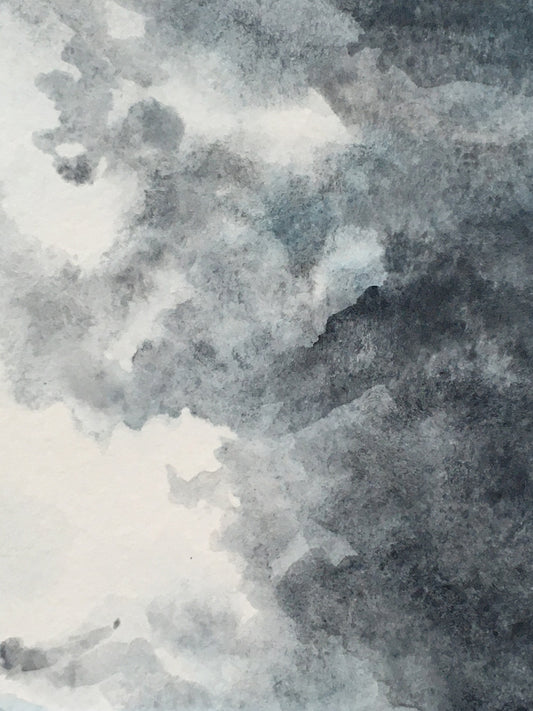Look Up At The Clouds | No. 2 - Original Watercolor Painting