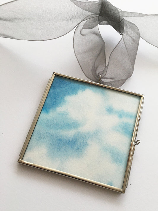 Look Up At The Clouds | Pay-What-You-Wish - Original Watercolor Ornament